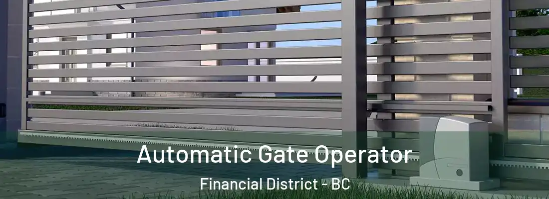 Automatic Gate Operator Financial District - BC