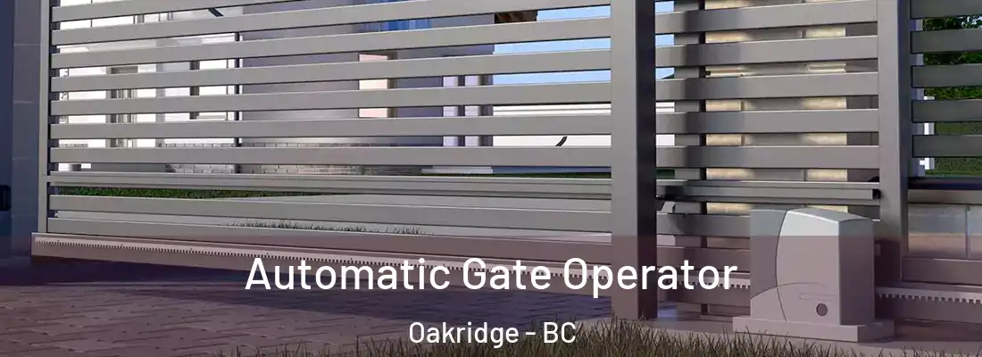  Automatic Gate Operator Oakridge - BC