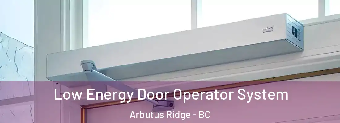  Low Energy Door Operator System Arbutus Ridge - BC