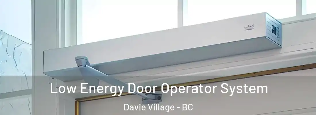  Low Energy Door Operator System Davie Village - BC
