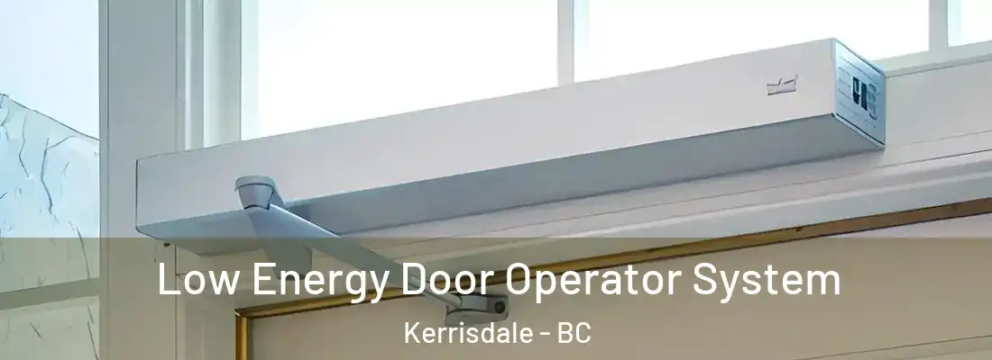  Low Energy Door Operator System Kerrisdale - BC