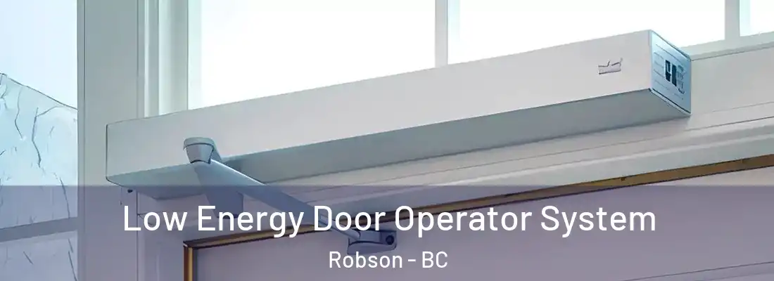  Low Energy Door Operator System Robson - BC