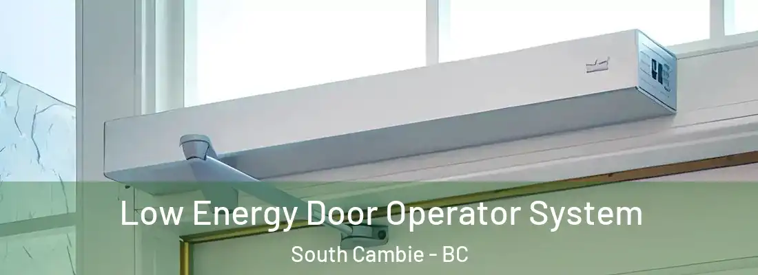  Low Energy Door Operator System South Cambie - BC