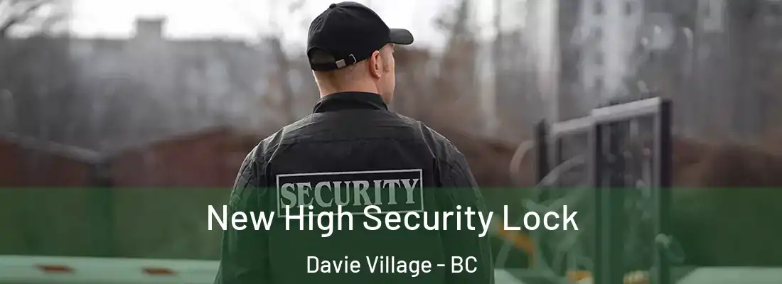  New High Security Lock Davie Village - BC