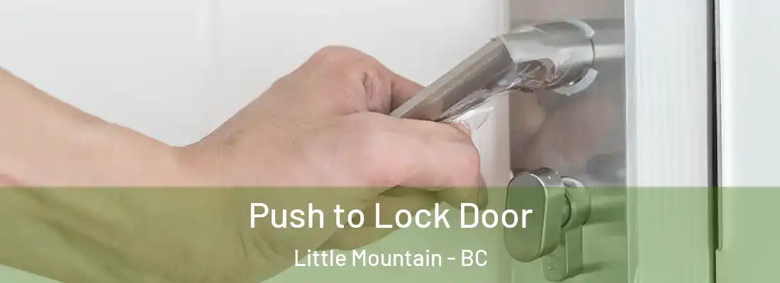  Push to Lock Door Little Mountain - BC