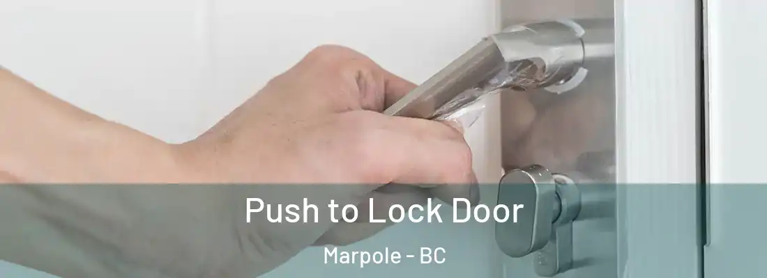  Push to Lock Door Marpole - BC
